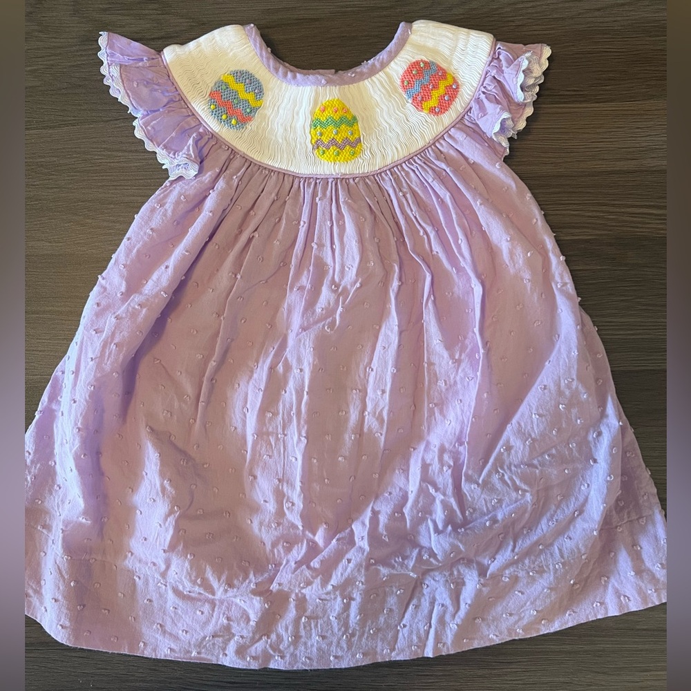 Smockingbird Easter Smocked Dress